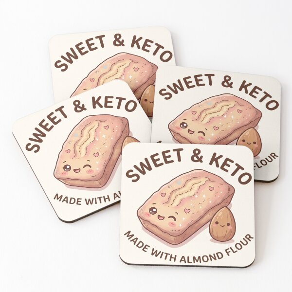 Item preview, Sweet and Keto - Cute Almond Flour Cake Kawaii designed and sold by jo-e-basta.