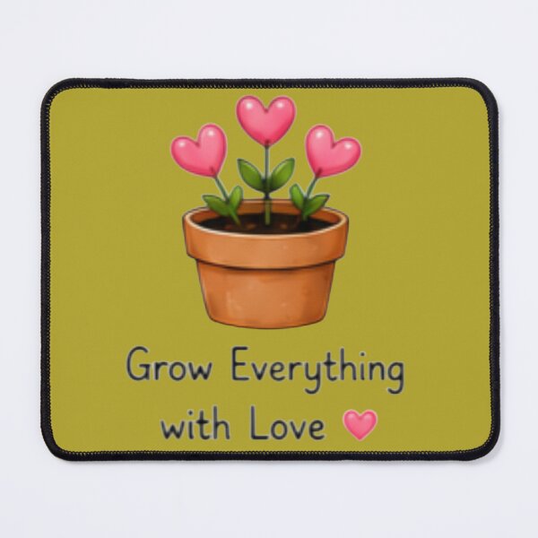 Item preview, Grow Everything With Love Cute Plant Art designed and sold by DailyDoodlesBySumbul.