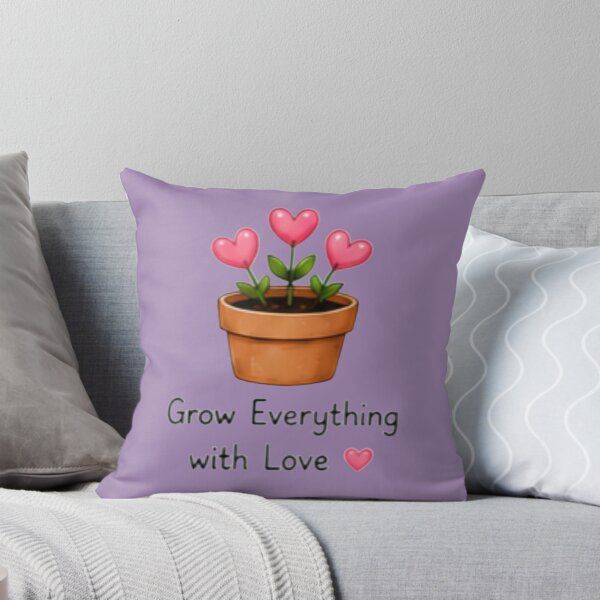 Item preview, Grow Everything With Love Cute Plant Art designed and sold by DailyDoodlesBySumbul.