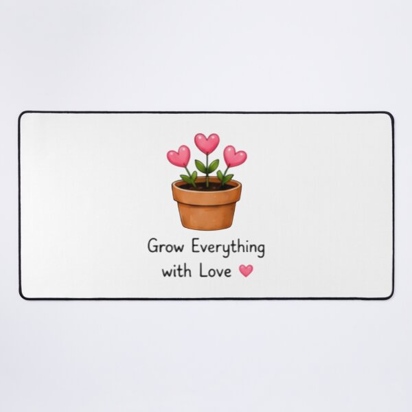 Item preview, Grow Everything With Love Cute Plant Art designed and sold by DailyDoodlesBySumbul.
