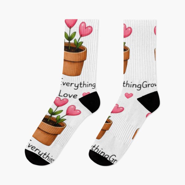 Item preview, Grow Everything With Love Cute Plant Art designed and sold by DailyDoodlesBySumbul.