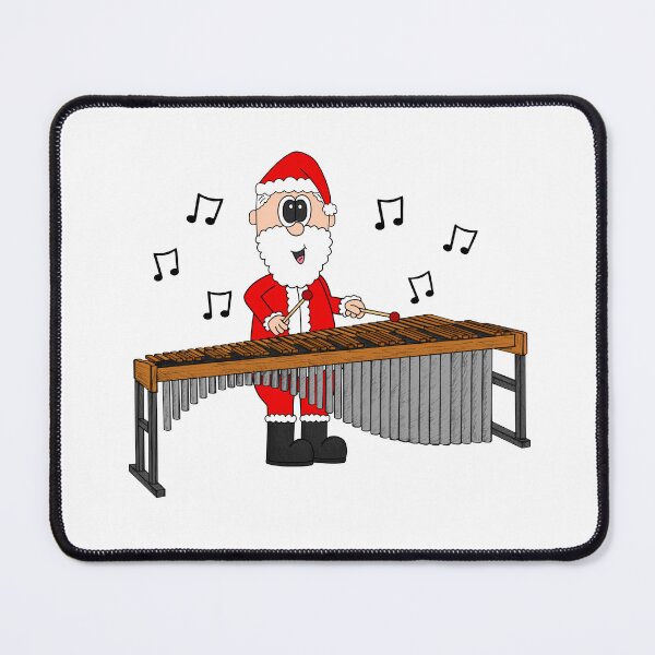 Item preview, Santa Playing Marimba, Christmas Percussionist Musician designed and sold by doodlerob.