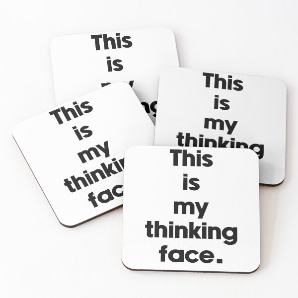 Item preview, Text Typography This is my thinking face. Awkward Social Humor designed and sold by TypeboldStudio.