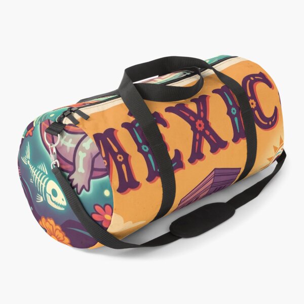 Item preview, MÉXICO Vintage Travel Illustration - Calavera Axolotl Swimming designed and sold by ZUMERI.