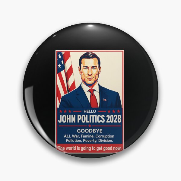 Item preview, Hello John Politics 2028 Patriotic Campaign Satire designed and sold by elderberry.