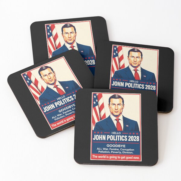 Item preview, Hello John Politics 2028 Patriotic Campaign Satire designed and sold by elderberry.