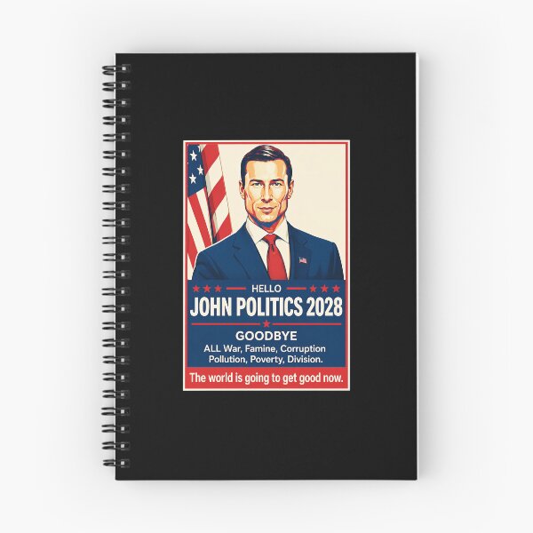 Item preview, Hello John Politics 2028 Patriotic Campaign Satire designed and sold by elderberry.
