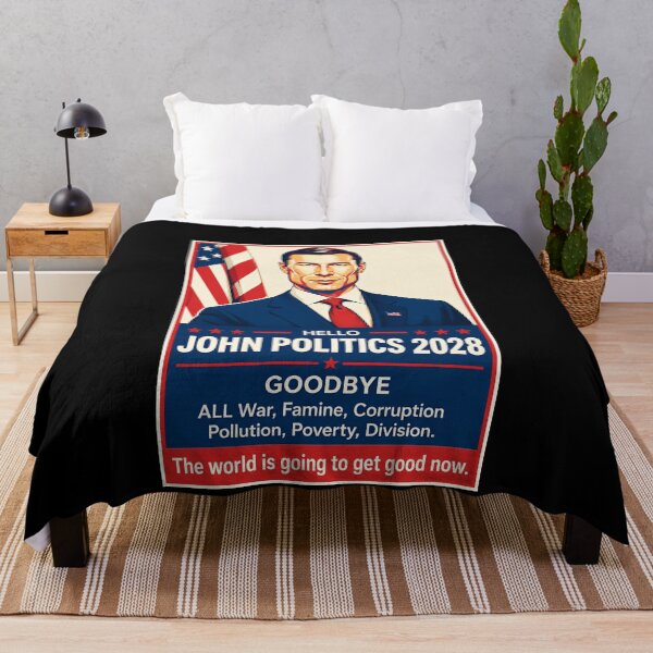 Item preview, Hello John Politics 2028 Patriotic Campaign Satire designed and sold by elderberry.