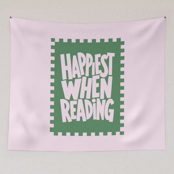 Item preview, Hapiest When Reading: Bookish Decor designed and sold by oneofthesedayys.