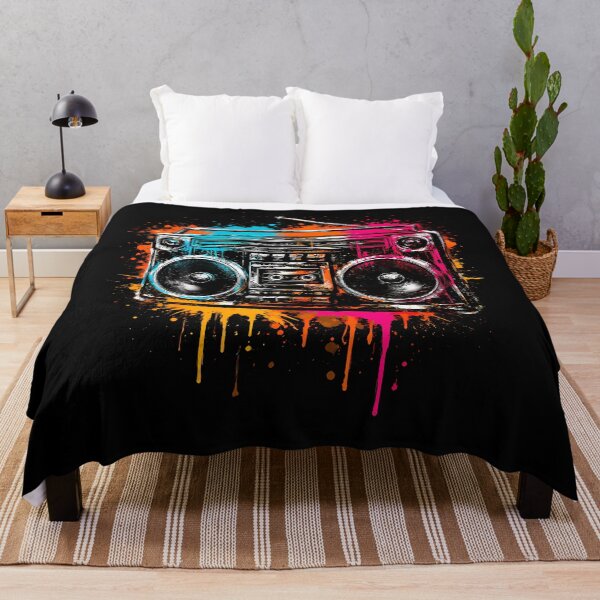 Item preview, Dripping Paint Boombox Old School 1980S 80S Music Hip Hop designed and sold by LavetaJoanne.