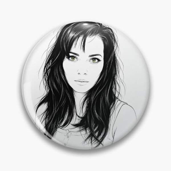 Item preview, Emerald Eyes – Minimalist Line Art Portrait designed and sold by Sztyep88.
