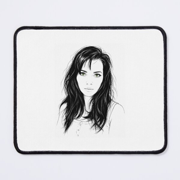 Item preview, Emerald Eyes – Minimalist Line Art Portrait designed and sold by Sztyep88.