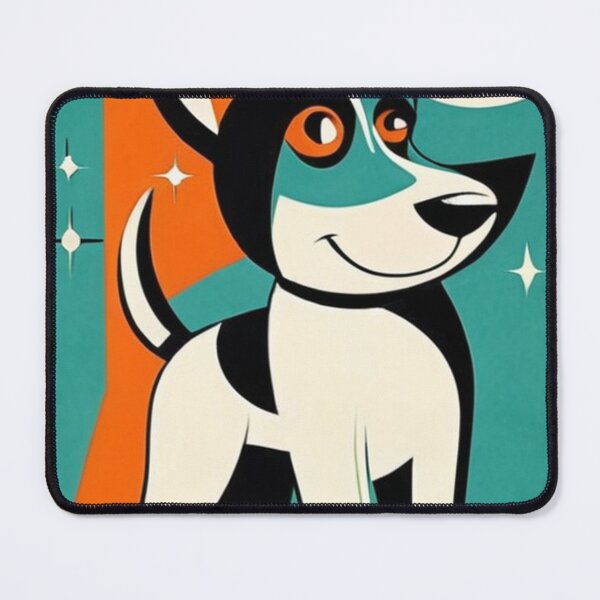 Item preview, Art - Geometric Companion Dog, Mid-Century Modern Illustration designed and sold by World-Pets.