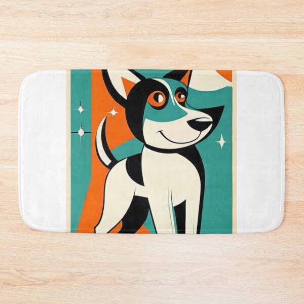 Item preview, Art - Geometric Companion Dog, Mid-Century Modern Illustration designed and sold by World-Pets.