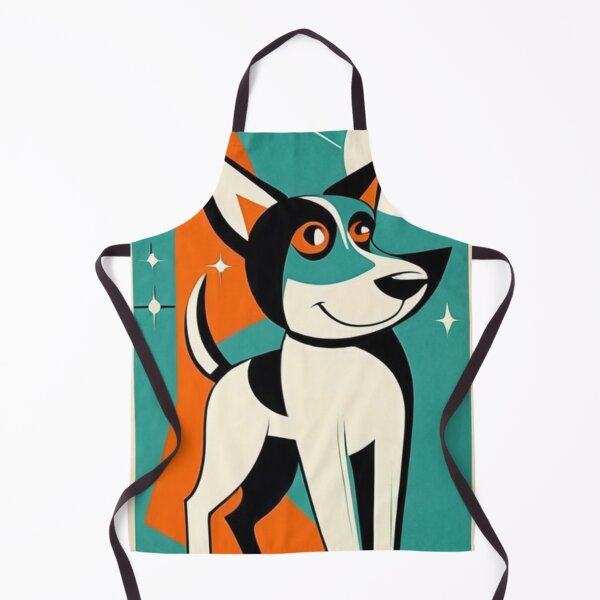 Item preview, Art - Geometric Companion Dog, Mid-Century Modern Illustration designed and sold by World-Pets.