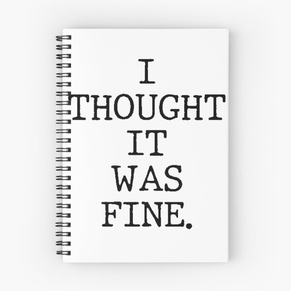 Item preview, Text Typography I thought it was fine. Bad Decision Humor designed and sold by TypeboldStudio.