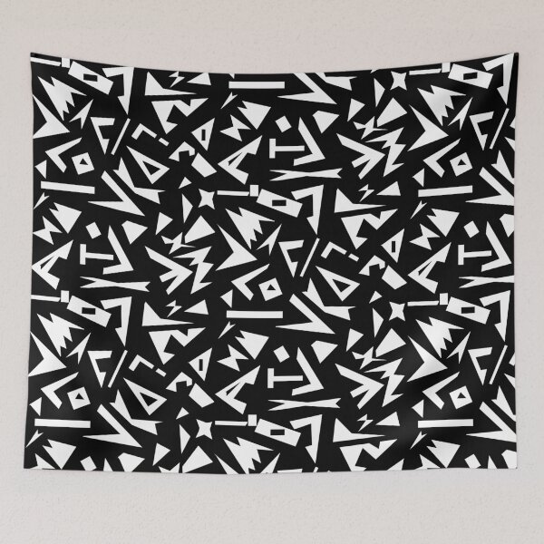 Item preview, Abstract white on black designed and sold by TerenceLacey.
