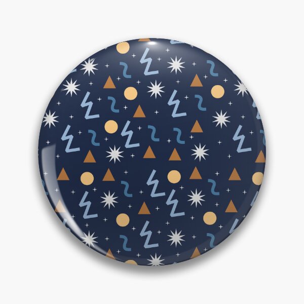 Item preview, Abstract Winter Night Geometric Stars Pattern designed and sold by Kimos Creative Store.