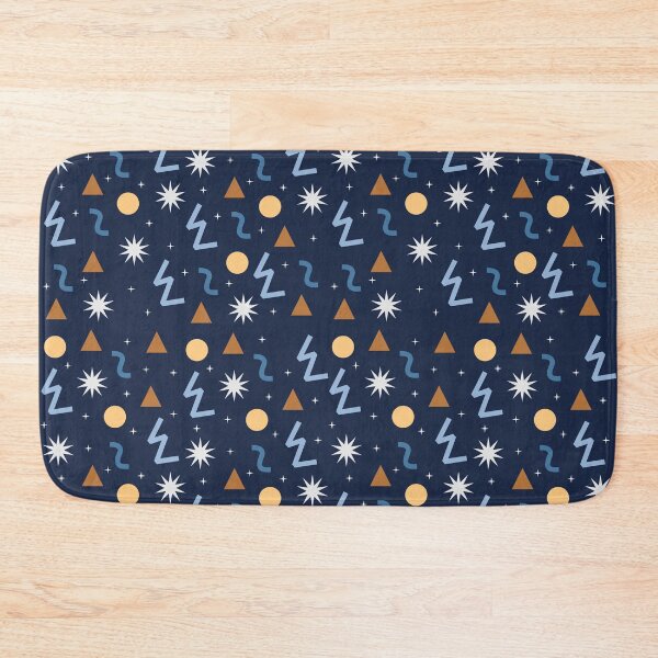 Item preview, Abstract Winter Night Geometric Stars Pattern designed and sold by Kimos Creative Store.