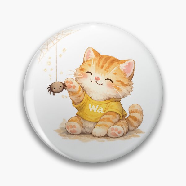 Item preview, Orange Tabby Cat Spider Friend designed and sold by Wawa5656.