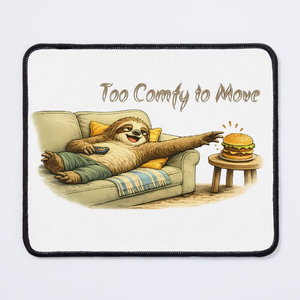 Item preview, Funny Sloth Too Comfy To Move Cartoon designed and sold by Buli89.