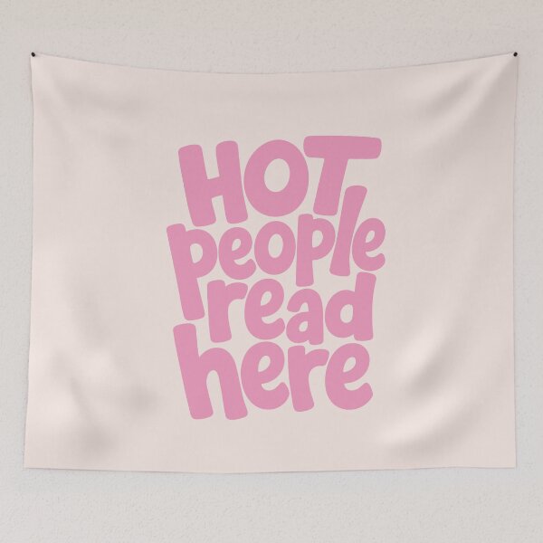 Item preview, Hot People Read Here: Bookish Decor designed and sold by oneofthesedayys.