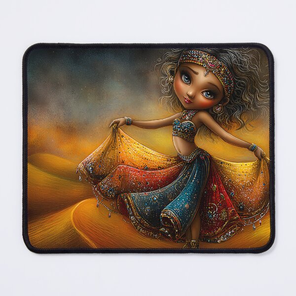 Item preview, Beautiful Dancer in Colorful Traditional Attire designed and sold by Artessie.