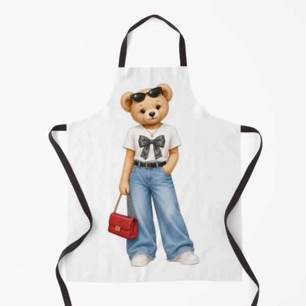 Item preview, Chic Fashion Teddy Bear with Red Handbag designed and sold by Snurly.