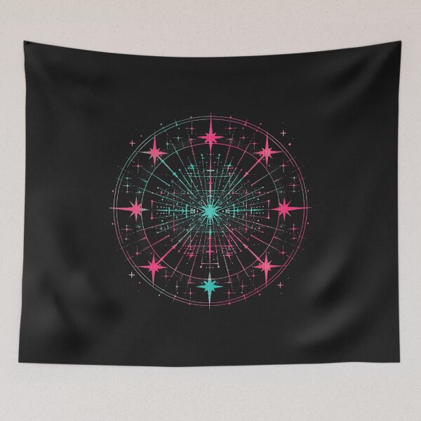 Item preview, infinite in neon  universe pattern for endless minds designed and sold by RetroWaveArtCo.