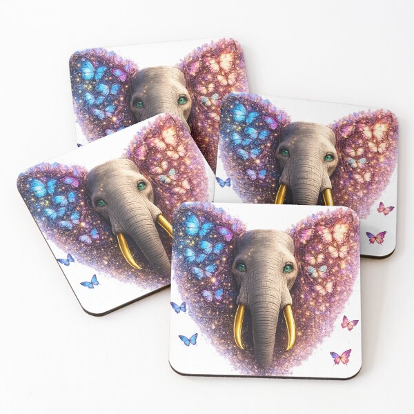 Item preview, Butterfly Elephant Fantasy Art designed and sold by LiMarchee.