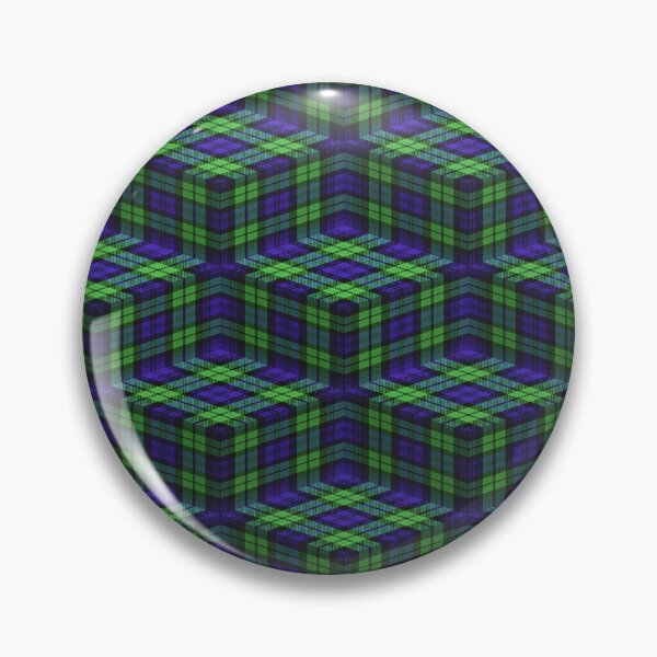 Item preview, Black Watch Tartan Ziggurat (Pattern) designed and sold by Cathedral of Curiosity.