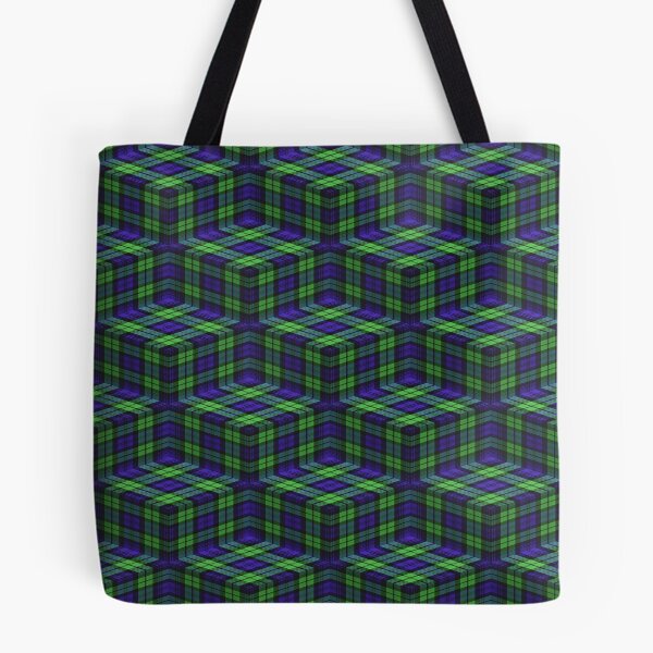 Item preview, Black Watch Tartan Ziggurat (Pattern) designed and sold by Cathedral of Curiosity.