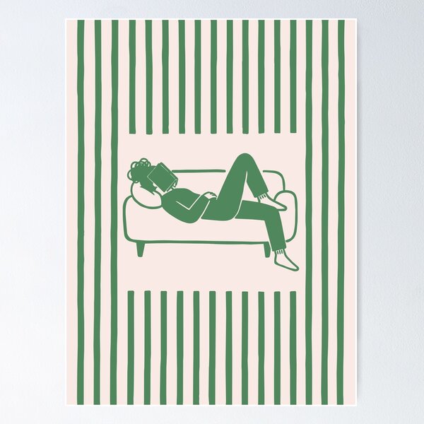 Item preview, Book Girl: Bookish Reading Corner Decor designed and sold by oneofthesedayys.