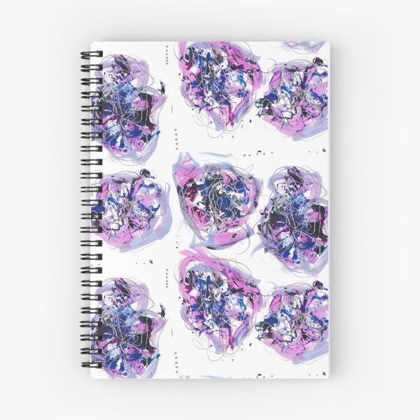 Item preview, Abstract painted roses in pink purple designed and sold by SillyGhoul.