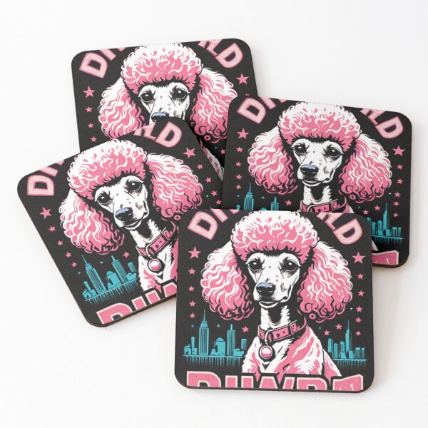 Item preview, Art - Glamorous Stylized Dog, Modern Illustration Inspired by the 80s designed and sold by World-Pets.