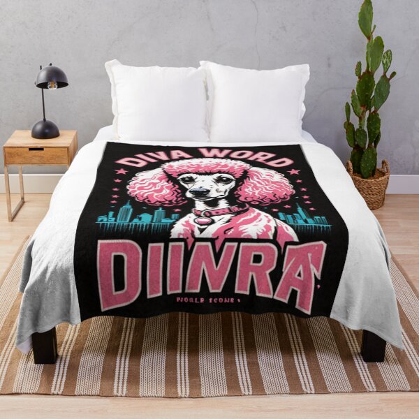Item preview, Art - Glamorous Stylized Dog, Modern Illustration Inspired by the 80s designed and sold by World-Pets.