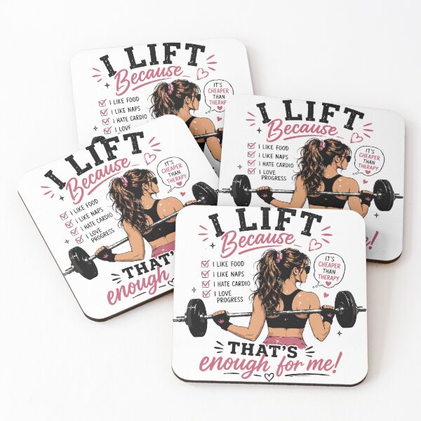 Item preview, Funny Gym Girl T-Shirt | I Lift Because Weightlifting Humor | Women Who Lift Gift designed and sold by Sunday.Supply.