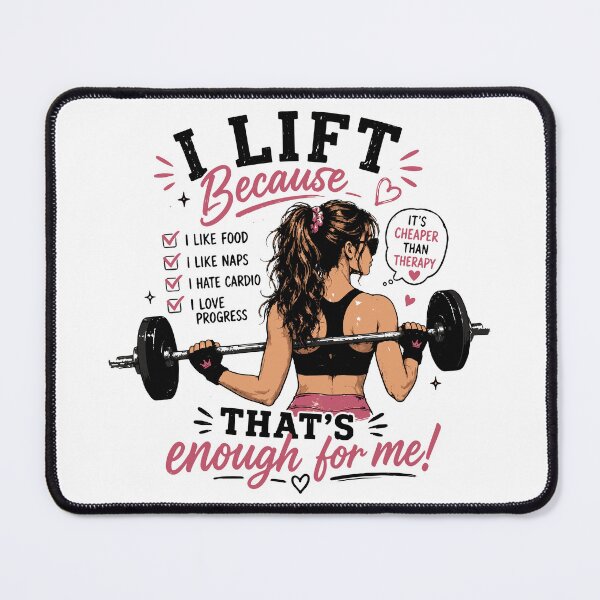 Item preview, Funny Gym Girl T-Shirt | I Lift Because Weightlifting Humor | Women Who Lift Gift designed and sold by Sunday.Supply.