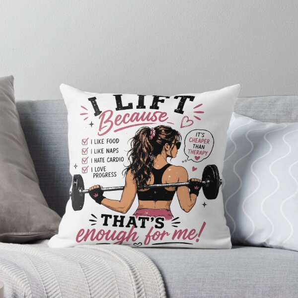 Item preview, Funny Gym Girl T-Shirt | I Lift Because Weightlifting Humor | Women Who Lift Gift designed and sold by Sunday.Supply.