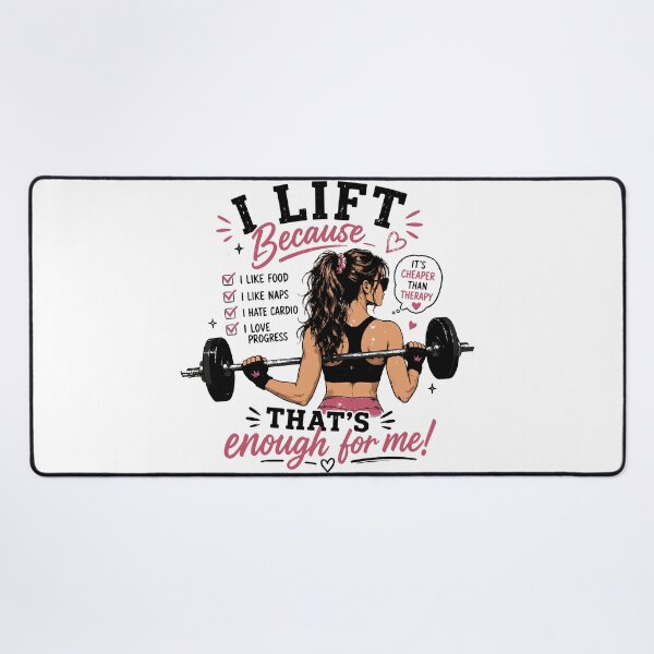 Item preview, Funny Gym Girl T-Shirt | I Lift Because Weightlifting Humor | Women Who Lift Gift designed and sold by Sunday.Supply.