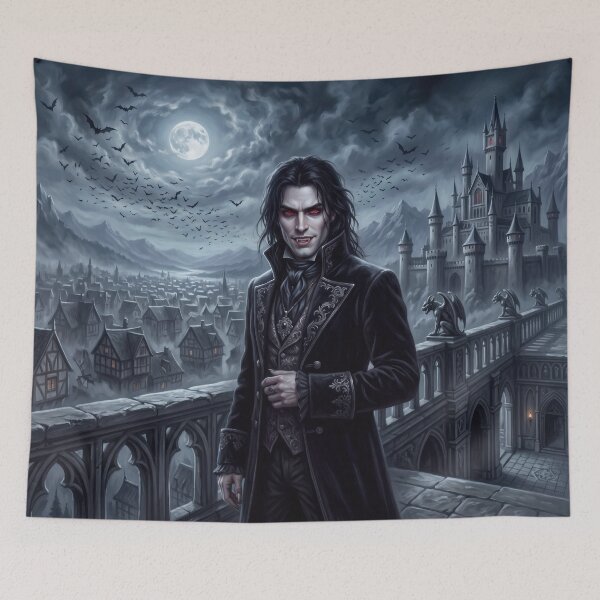 Item preview, Gothic Vampire Lord in Moonlight designed and sold by AnnArtshock.