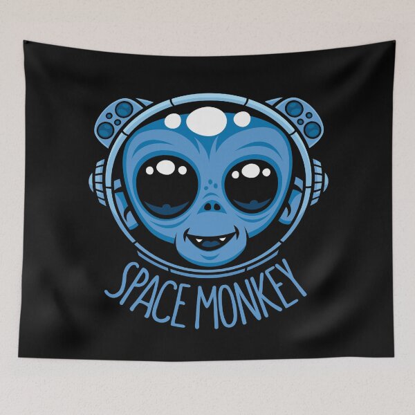 Item preview, Whimsical Space Monkey Astronaut designed and sold by fizzgig.
