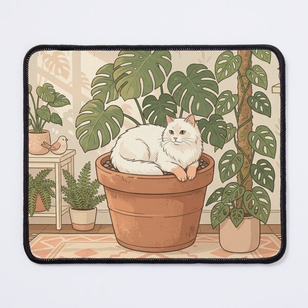 Item preview, Growing Contentment Every Day Cozy Cat Plant Lover designed and sold by Safe Haven Pets.