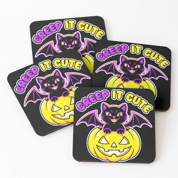 Item preview, Creep It Cute Halloween Bat Cat Pumpkin Spooky Cute designed and sold by TeNovaStudio.