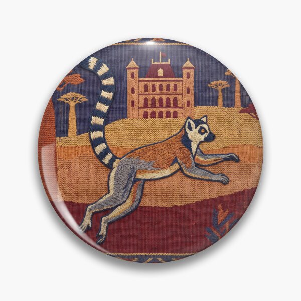 Item preview, MADAGASCAR Travel Illustration - Tapestry Primate Jumping designed and sold by ZUMERI.