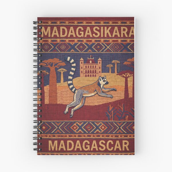 Item preview, MADAGASCAR Travel Illustration - Tapestry Primate Jumping designed and sold by ZUMERI.