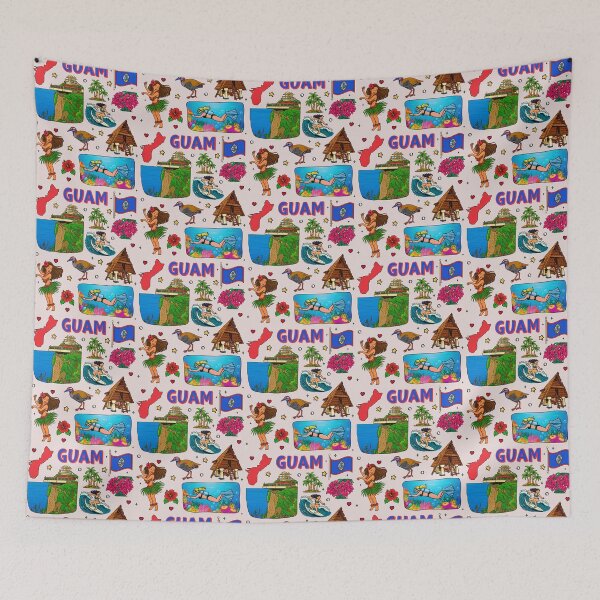 Item preview, Hafa Adai Guam Island Life and Culture Doodle designed and sold by mashmosh.