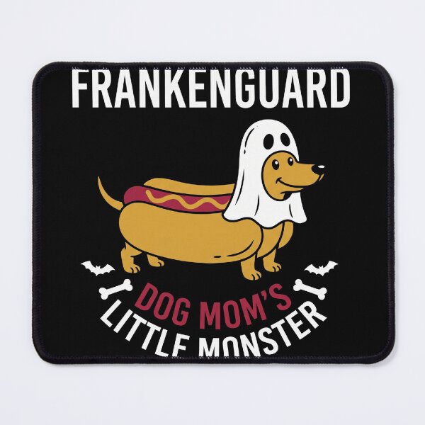 Item preview, Frankenguard Dog Mom's Little Monster Dachshund Hot Dog Halloween designed and sold by TeNovaStudio.