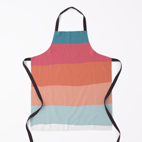 Item preview, Abstract Sunset Waves Retro Color Block Pattern designed and sold by Kimos Creative Store.
