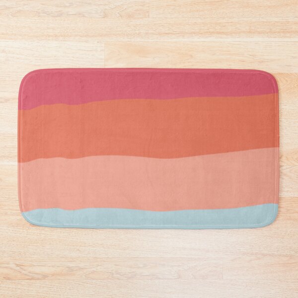 Item preview, Abstract Sunset Waves Retro Color Block Pattern designed and sold by Kimos Creative Store.